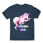 Unicorn Soul Denim Men's T-shirt for Anime, Anime Funny