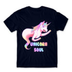 Unicorn Soul Navy Men's T-shirt for Anime, Anime Funny