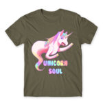 Unicorn Soul Zinc Men's T-shirt for Anime, Anime Funny