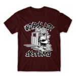 Universal lift system Burgundy Men's Tee for Forklift Driver, Work