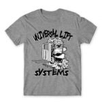 Universal lift system Grey Melange Men's Tee for Forklift Driver, Work