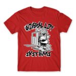 Universal lift system Red Men's Tee for Forklift Driver, Work