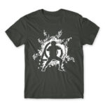 Uzumaki Naruto Dark Grey Men's T-shirt for Anime, Naruto