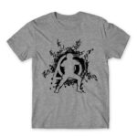 Uzumaki Naruto Grey Melange Men's T-shirt for Anime, Naruto