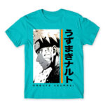 Uzumaki Naruto – Minimal Atoll Blue Men's T-shirt for Anime, Naruto