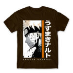Uzumaki Naruto – Minimal Chocolate Men's Tee for Anime, Naruto