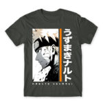 Uzumaki Naruto – Minimal Dark Grey Men's T-shirt for Anime, Naruto