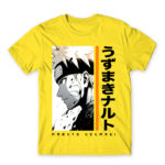 Uzumaki Naruto – Minimal Lemon Men's T-shirt for Anime, Naruto