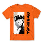 Uzumaki Naruto – Minimal Orange Men's Tee for Anime, Naruto