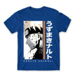 Uzumaki Naruto – Minimal Royal Blue Men's Tee for Anime, Naruto