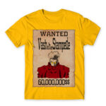 Vash wanted Gold Men's T-shirt for Anime, Trigun