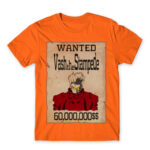 Vash wanted Orange Men's Tee for Anime, Trigun
