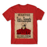 Vash wanted Red Men's T-shirt for Anime, Trigun