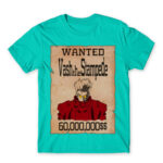 Vash wanted Turquoise Men's Tee for Anime, Trigun