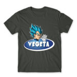 Vegeta Dark Grey Men's Tee for Anime, Dragon Ball