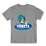 Vegeta Grey Melange Men's Tee for Anime, Dragon Ball