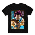 Vegeta Hakashin Black Men's Tee for Anime, Dragon Ball