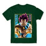 Vegeta Hakashin Bottle Green Men's Tee for Anime, Dragon Ball
