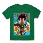 Vegeta Hakashin Kelly Green Men's Tee for Anime, Dragon Ball