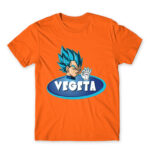 Vegeta Orange Men's T-shirt for Anime, Dragon Ball
