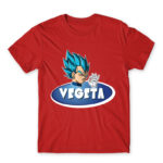 Vegeta Red Men's Tee for Anime, Dragon Ball