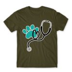 Veterinary love Army Men's T-shirt for Veterinary, Work