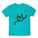 Veterinary love Atoll Blue Men's T-shirt for Veterinary, Work