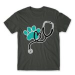 Veterinary love Dark Grey Men's Tee for Veterinary, Work