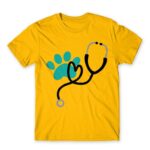 Veterinary love Gold Men's Tee for Veterinary, Work