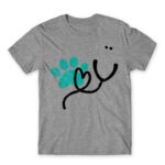 Veterinary love Grey Melange Men's Tee for Veterinary, Work