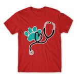 Veterinary love Red Men's Tee for Veterinary, Work