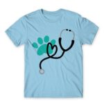 Veterinary love Sky Blue Men's Tee for Veterinary, Work