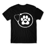 Veterinary paw love Black Men's Tee for Veterinary, Work