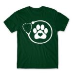 Veterinary paw love Bottle Green Men's Tee for Veterinary, Work