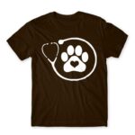 Veterinary paw love Chocolate Men's Tee for Veterinary, Work