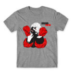 Wanna die? Grey Melange Men's Tee for Anime, Tokyo Ghoul