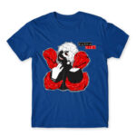 Wanna die? Royal Blue Men's Tee for Anime, Tokyo Ghoul