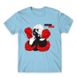 Wanna die? Sky Blue Men's Tee for Anime, Tokyo Ghoul