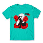 Wanna die? Turquoise Men's Tee for Anime, Tokyo Ghoul