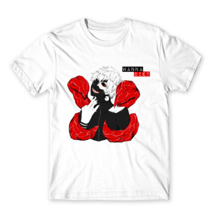 Wanna die? White Men's Tee for Anime, Tokyo Ghoul