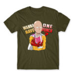 Wanna have One Punch? Army Men's T-shirt for Anime, One Punch Man
