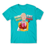 Wanna have One Punch? Atoll Blue Men's Tee for Anime, One Punch Man