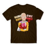 Wanna have One Punch? Chocolate Men's Tee for Anime, One Punch Man