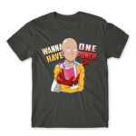 Wanna have One Punch? Dark Grey Men's T-shirt for Anime, One Punch Man