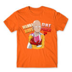 Wanna have One Punch? Orange Men's T-shirt for Anime, One Punch Man