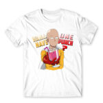 Wanna have One Punch? White Men's Tee for Anime, One Punch Man