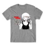 Wanna play? Grey Melange Men's Tee for Anime, Tokyo Ghoul