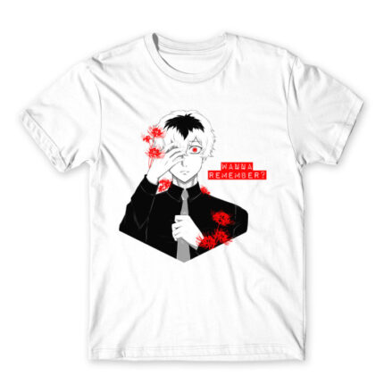 Wanna remember? Haise Sasaki – Tokyo Ghoul White Men's T-shirt for Anime, Tokyo Ghoul