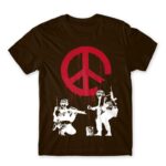 War Graffiti Chocolate Men's T-shirt for Soldier, Work