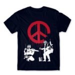 War Graffiti Navy Men's T-shirt for Soldier, Work